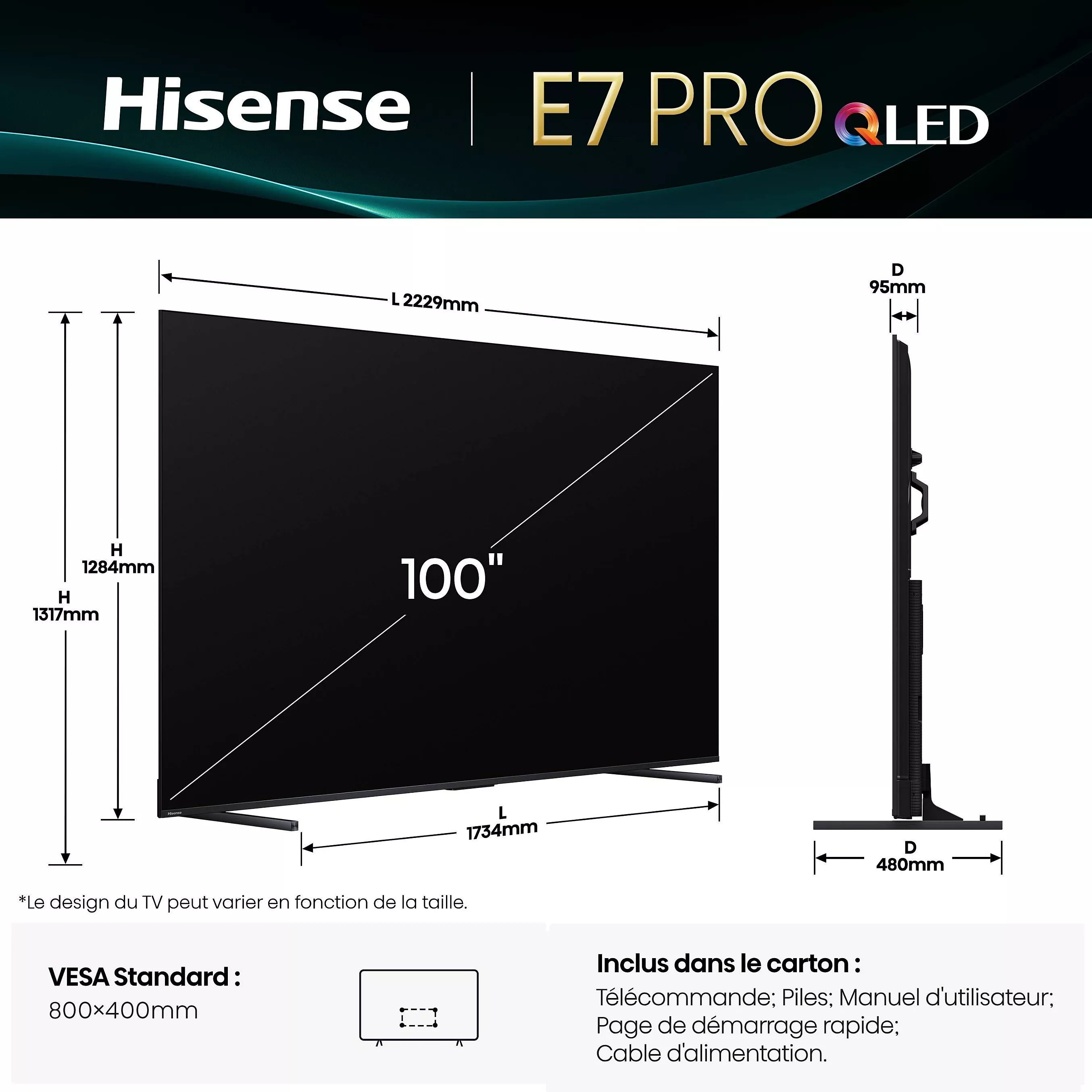 TV QLED HISENSE PRO 2025